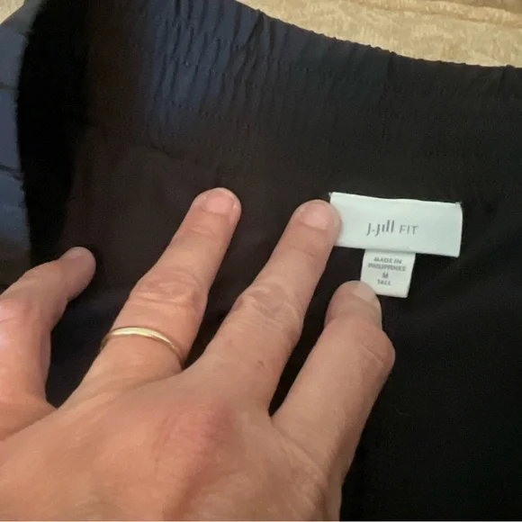 J Jill Black Windbreaker Skort size M - Picture 4 of 5